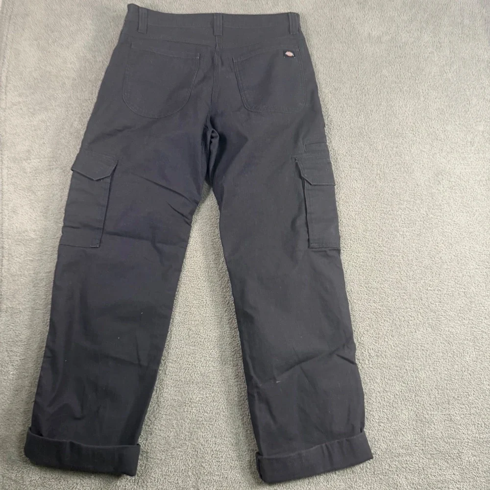 Dickies Flex Relaxed Fit Cargo Pants Black Mens WP702BK Workwear Utility Trouser